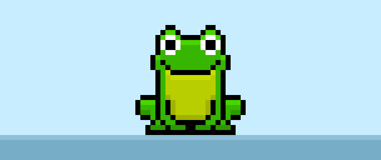 Pixel Art Frog