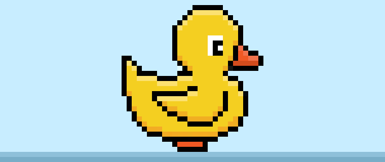 Pixel Art Duck