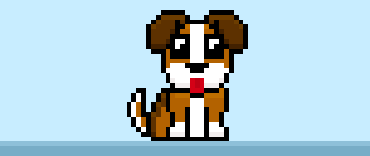 Pixel Art Dog