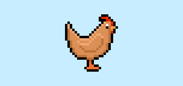 Pixel Art Chicken