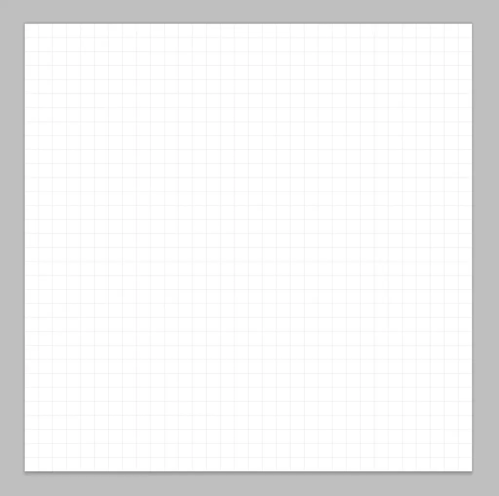 A blank canvas for drawing the pixel art mushroom