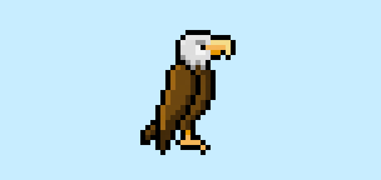 Pixel Art Eagle