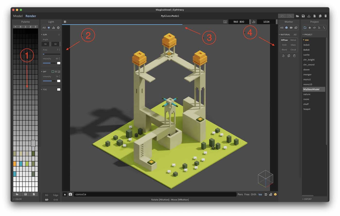 MagicaVoxel Render Overview