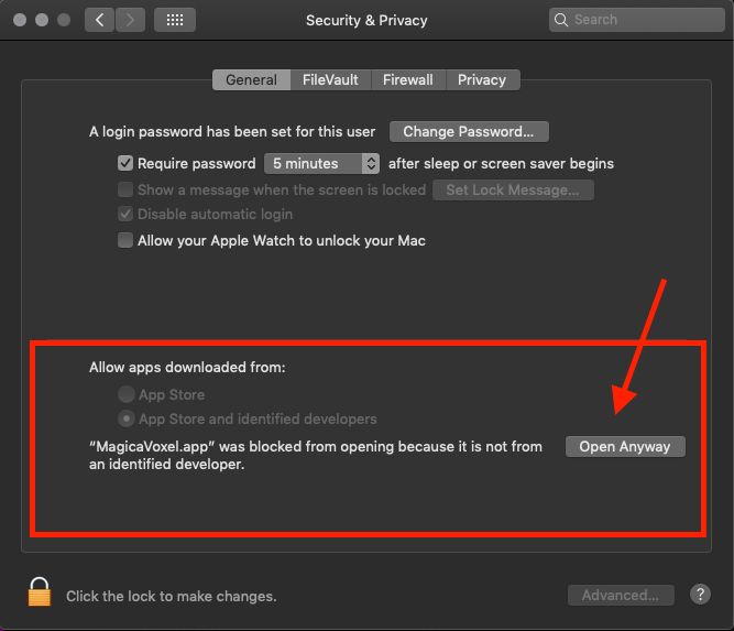 The option to install third-party applications on macOS