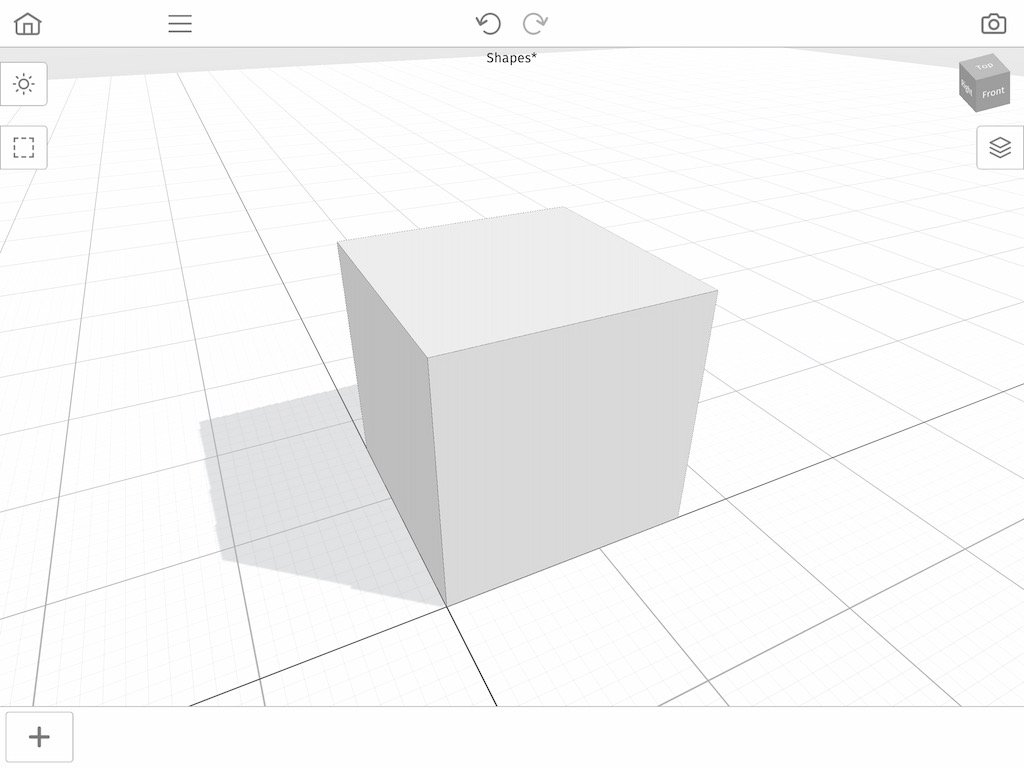 A cube made out of voxels