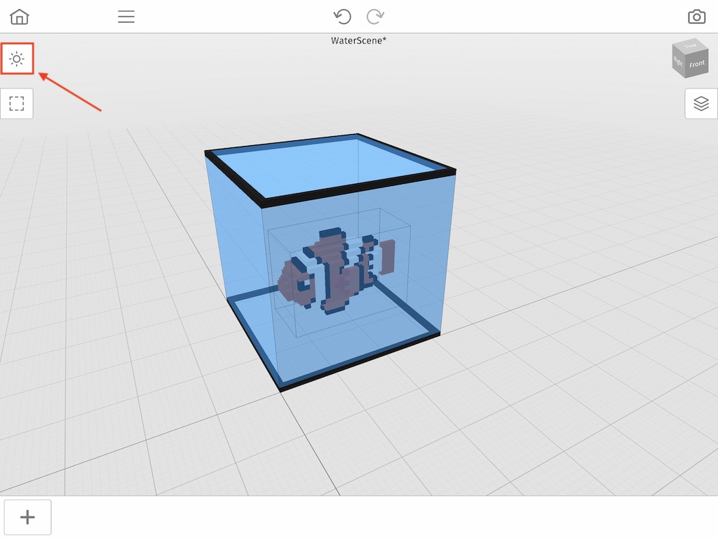 Scene settings inside of the world editor