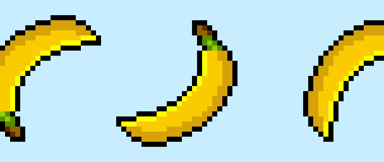 How to Make a Pixel Art Banana for Beginners