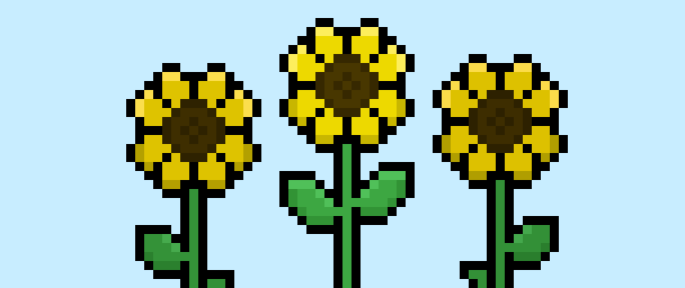 How to Make a Pixel Art Flower for Beginners