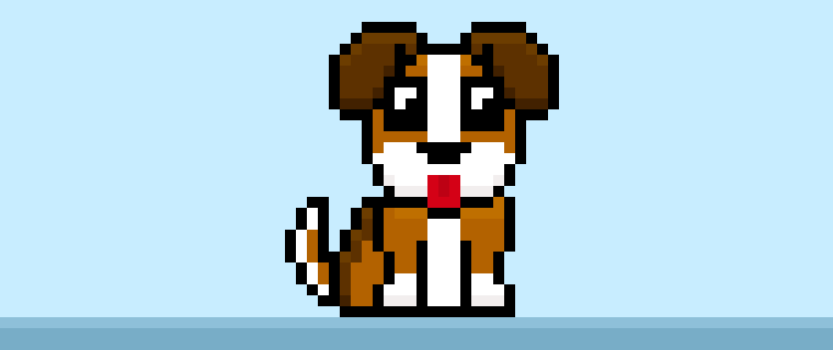 How to Make a Pixel Art Dog for Beginners