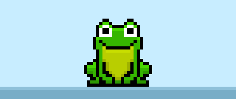 How to Make a Pixel Art Frog for Beginners