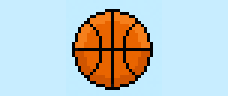 How to Make a Pixel Art Basketball for Beginners