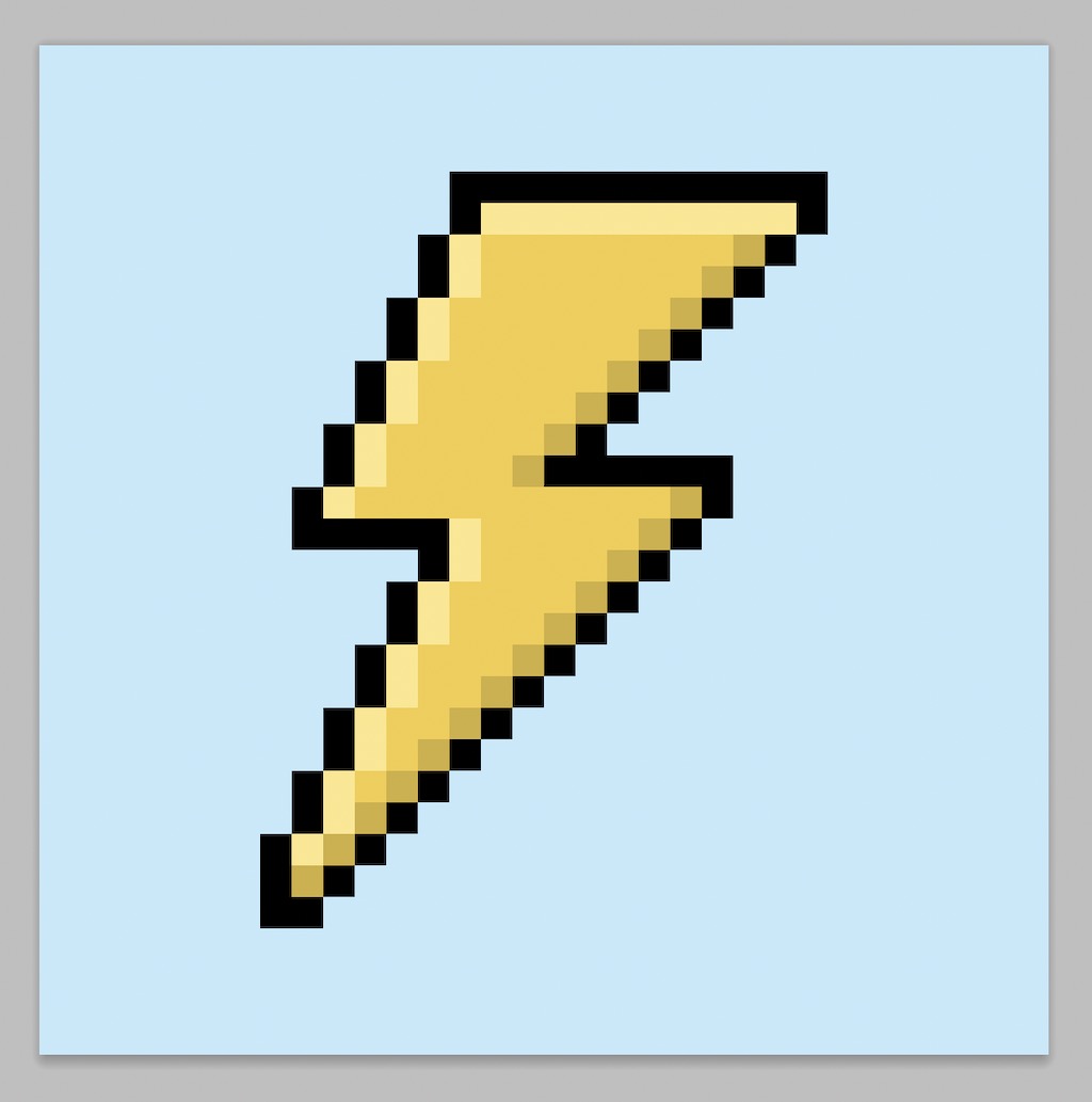 How to Make Pixel Art Lightning - Pixel Art Tutorial