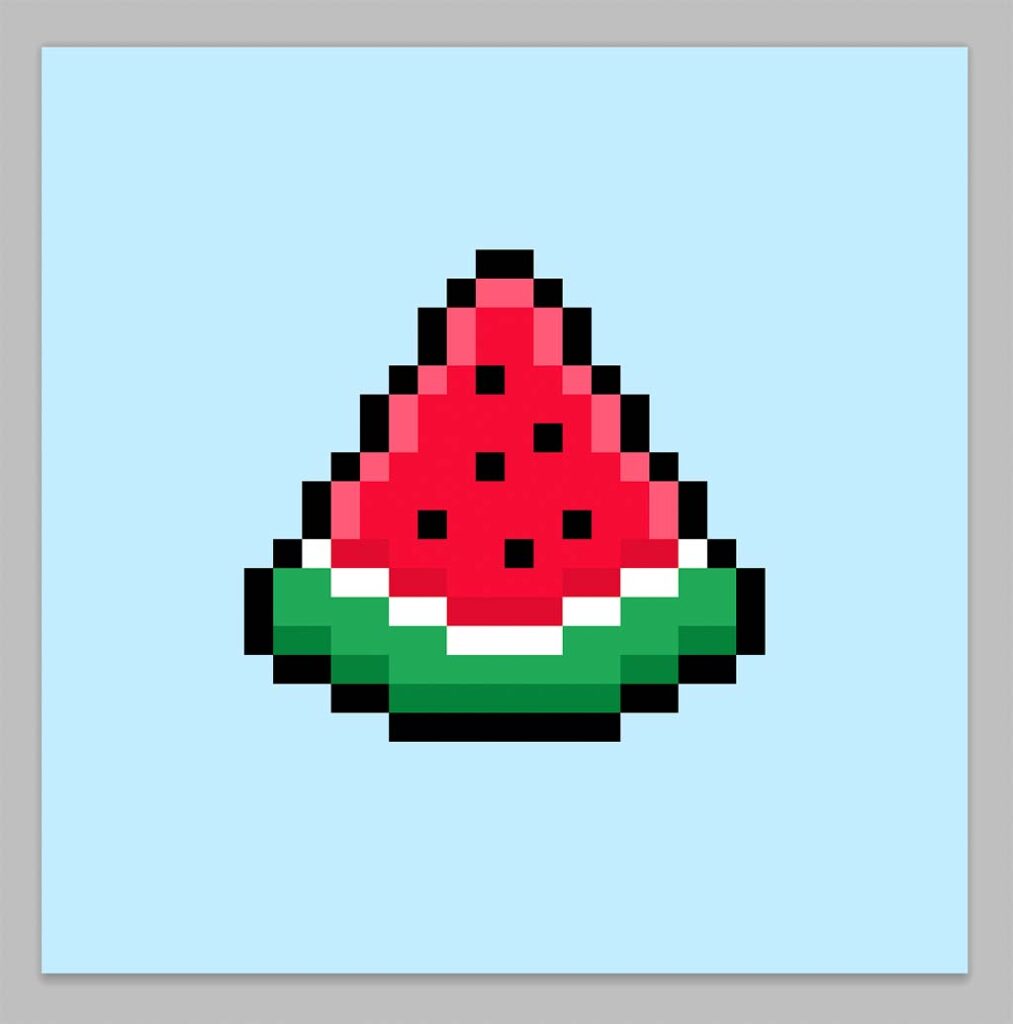 Cute Watermelon pixel art