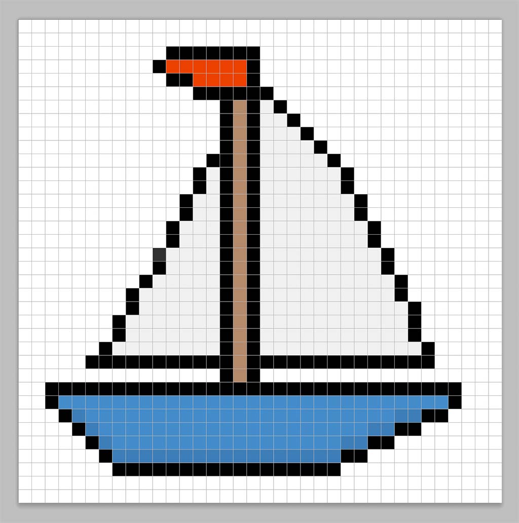 How to Make a Pixel Art Boat - Mega Voxels