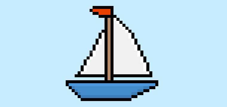 How to Make a Pixel Art Boat for Beginners