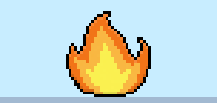 How to Make Pixel Art Fire for Beginners