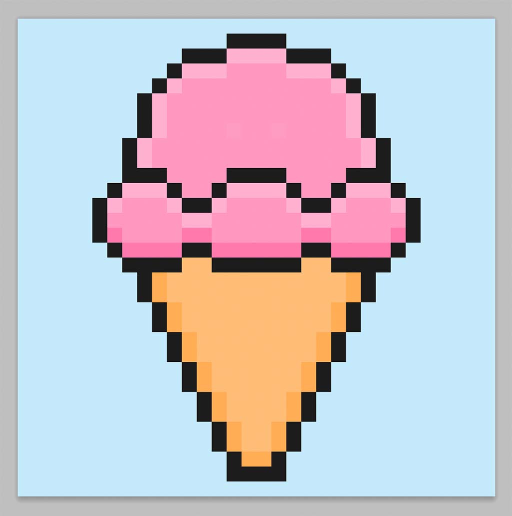 How to Make Pixel Art Ice Cream