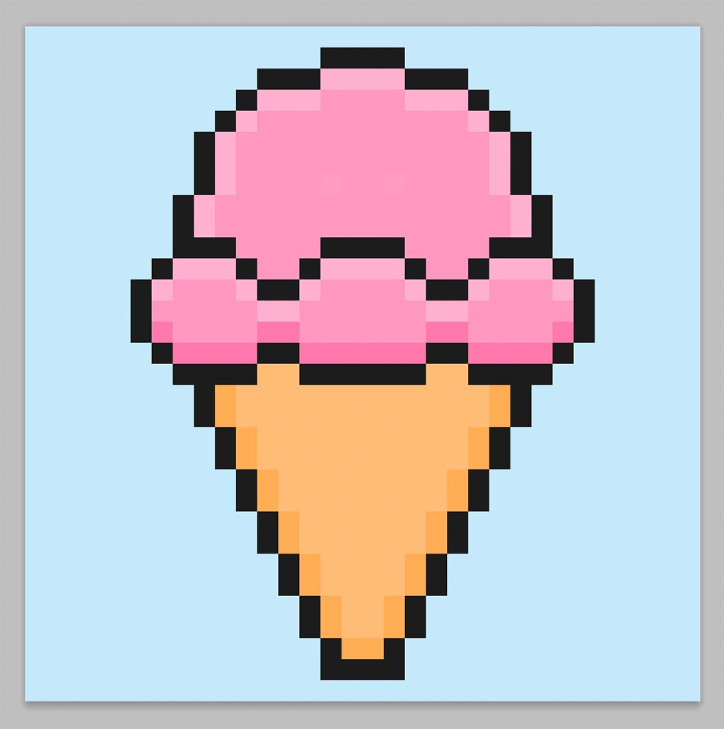 pirate ghost pixel art How to Make Pixel Art Ice Cream
