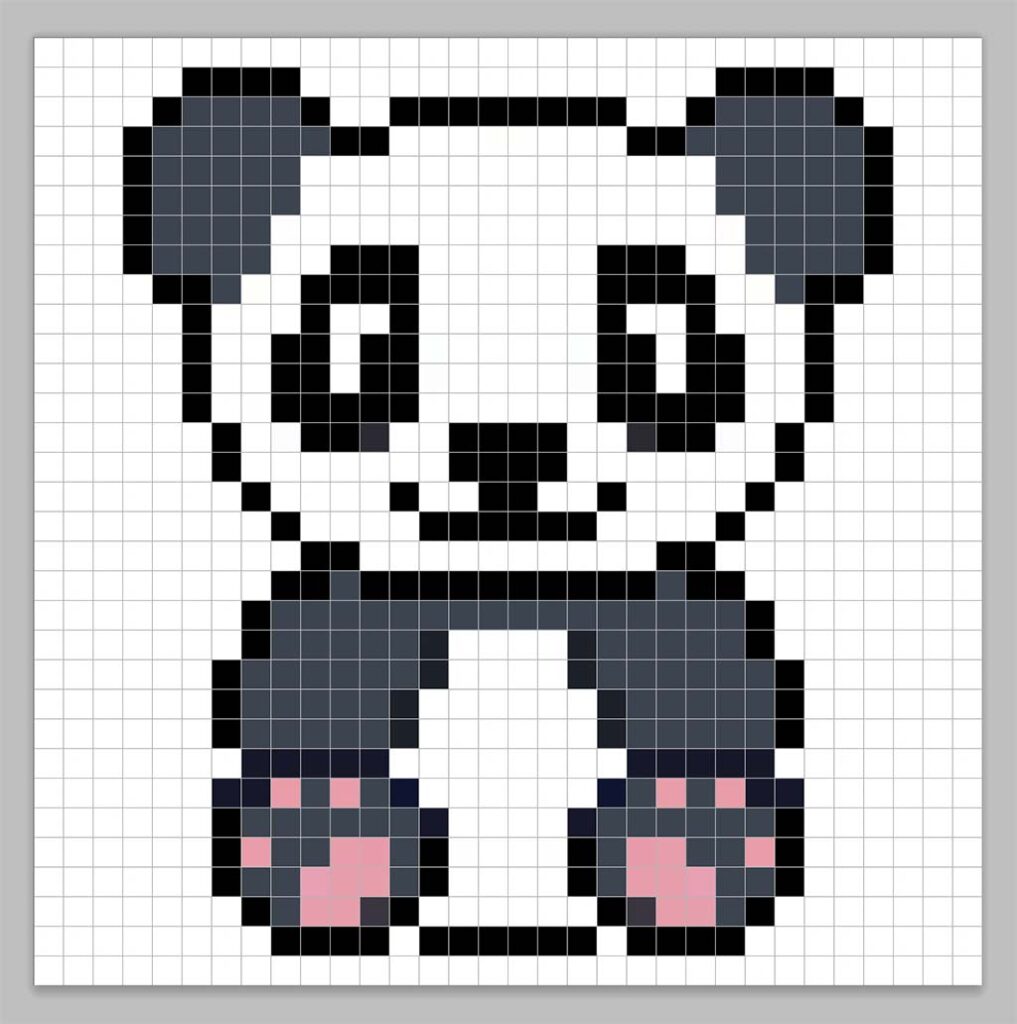 How to Make a Pixel Art Panda - Mega Voxels