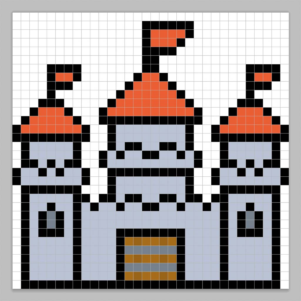 How to Make a Pixel Art Castle - Mega Voxels