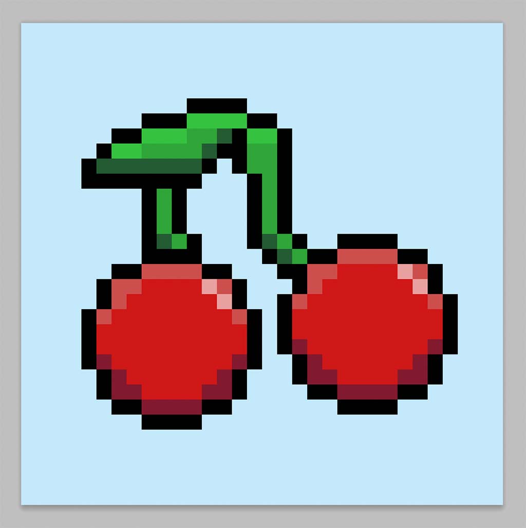 Pixel Art Cherry