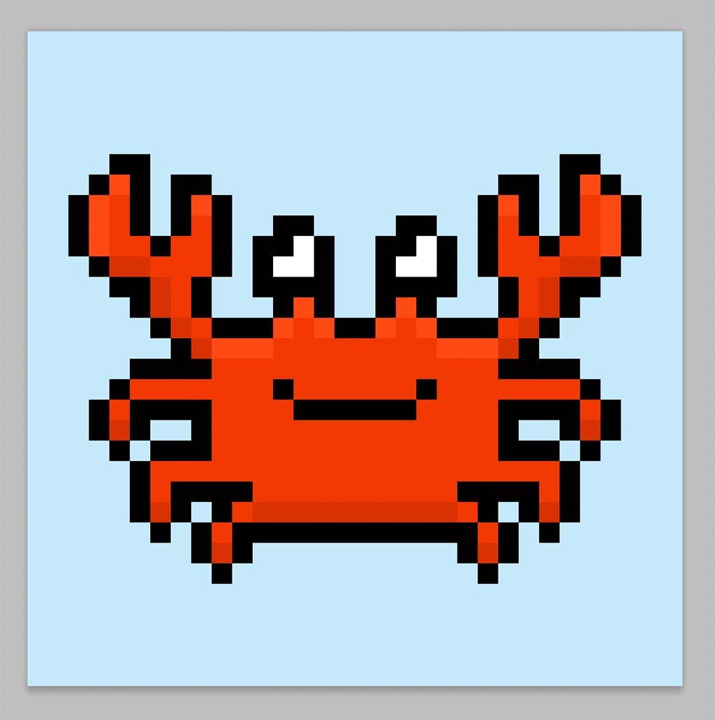 Pixel Art Crab