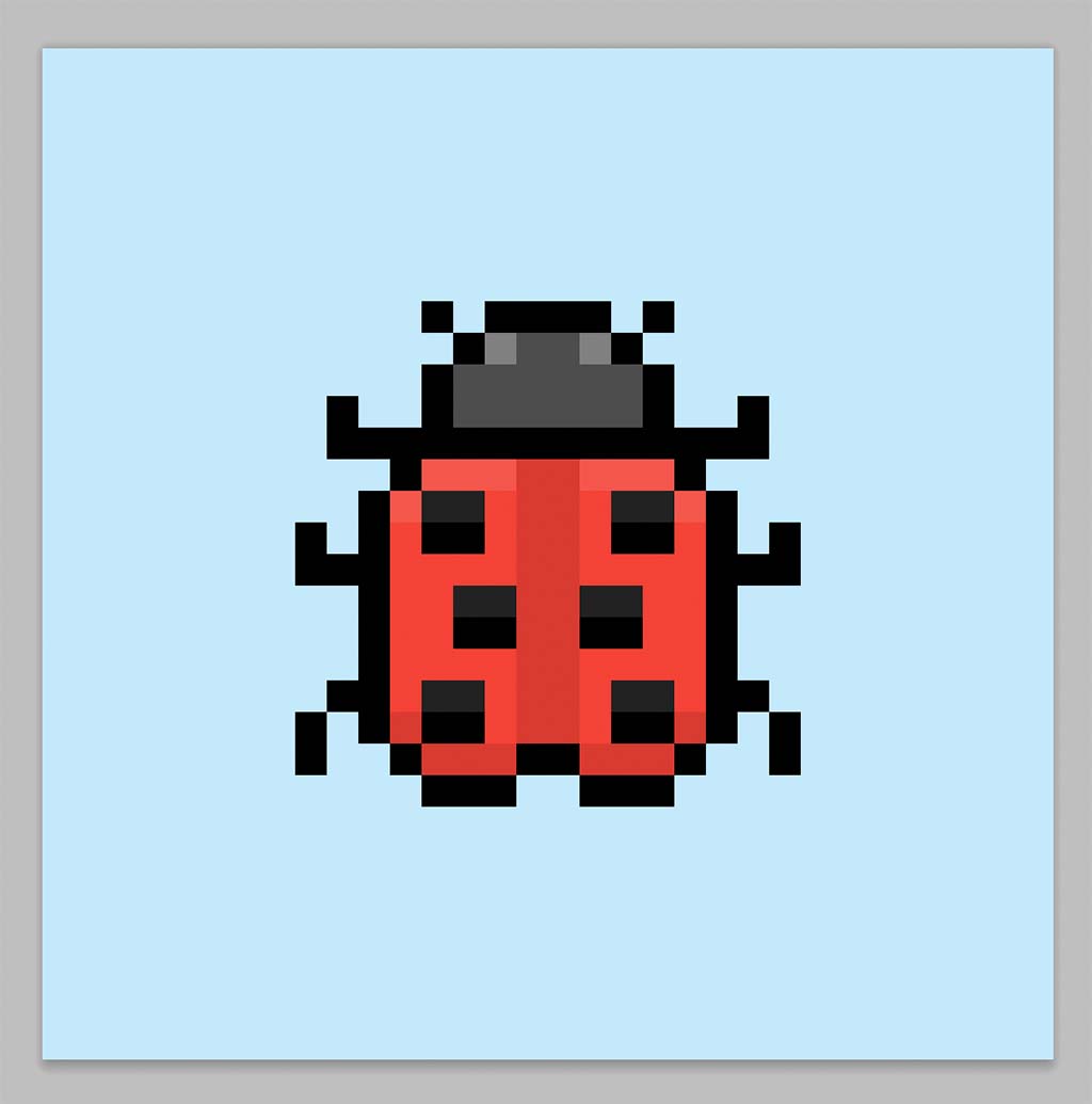 Pixel Art Ladybug