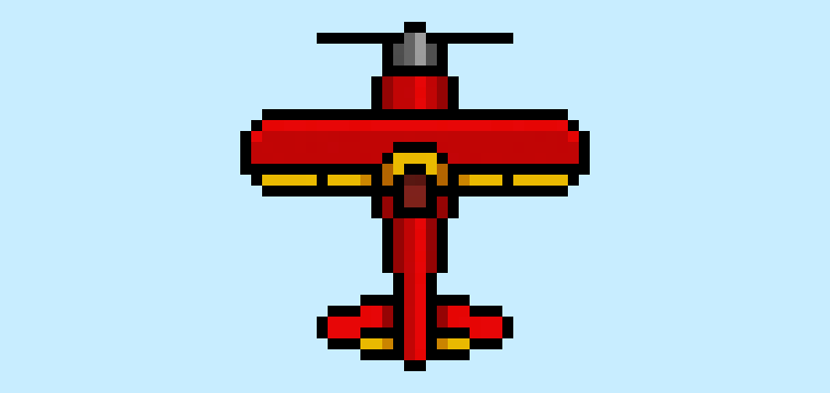 How to Make a Pixel Art Plane for Beginners