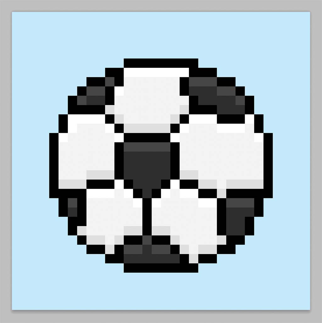 Pixel Art Soccer Ball