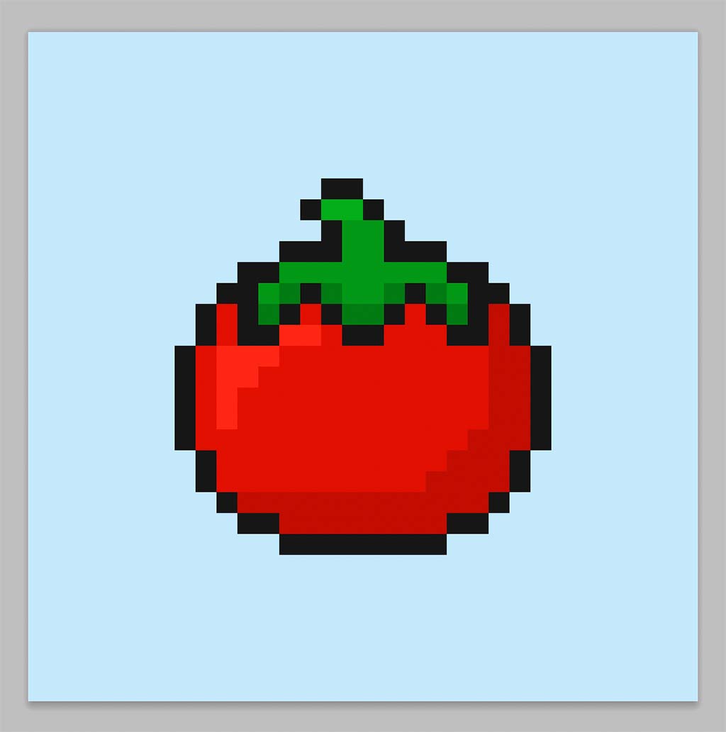 Pixel Art Tomato