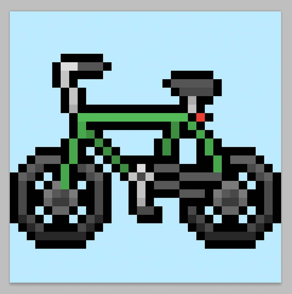 Pixel Art Bike