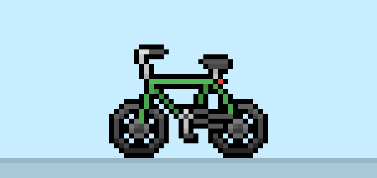 How to Make a Pixel Art Bike for Beginners