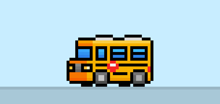 How to Make a Pixel Art Bus for Beginners
