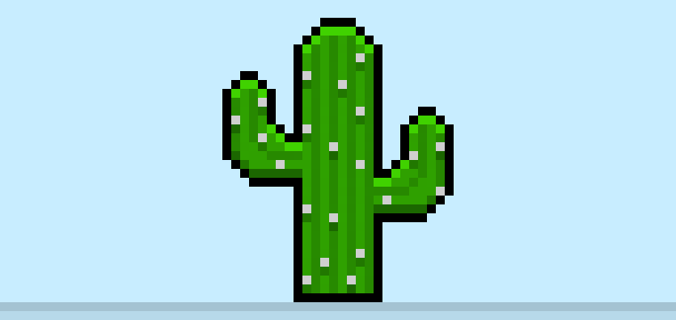 How to Make a Pixel Art Cactus for Beginners