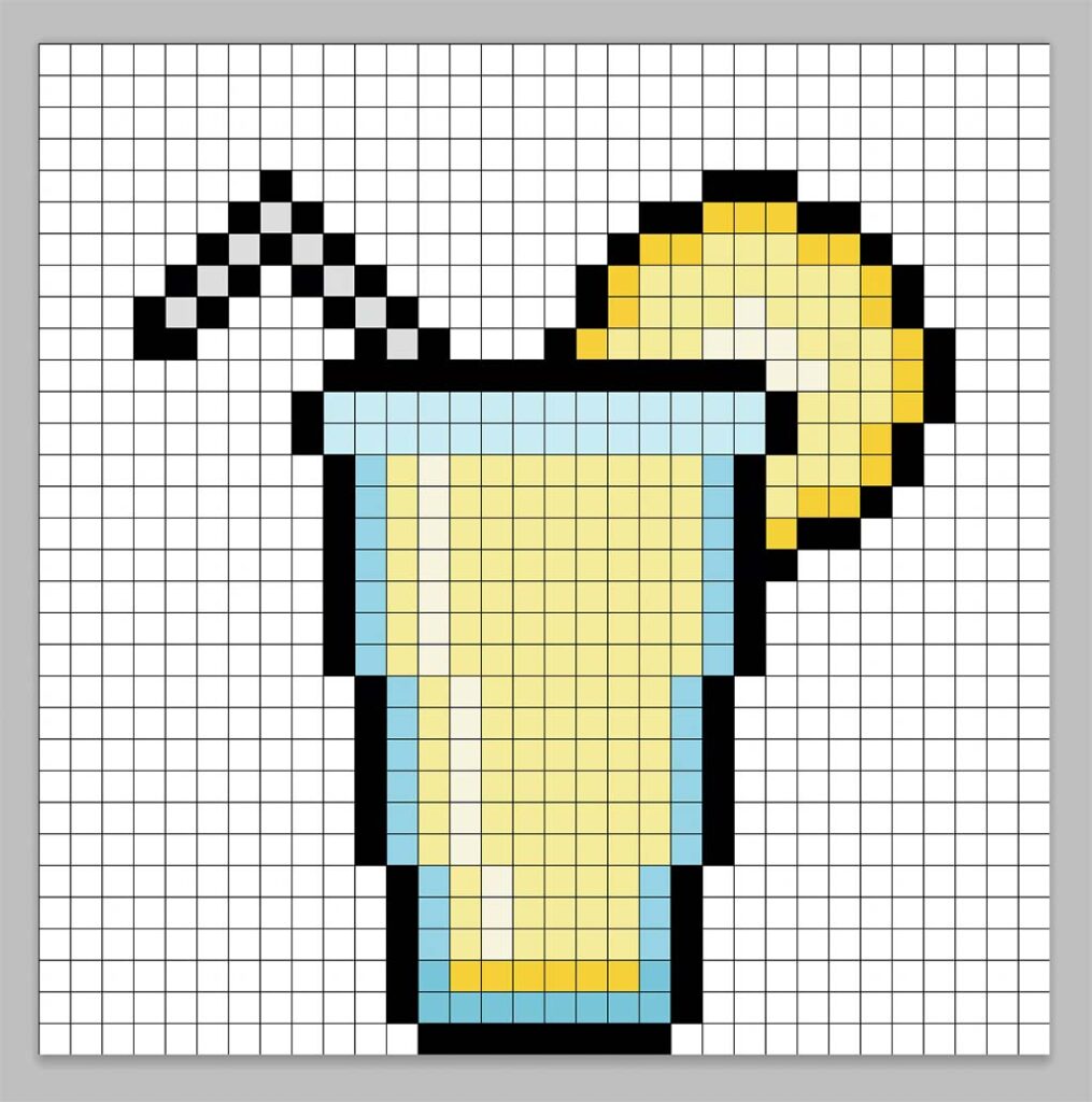 Adding highlights to the 8 bit pixel lemonade