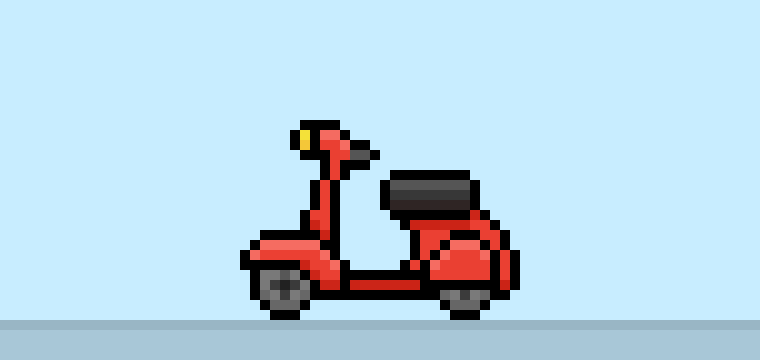 How to Make a Pixel Art Scooter for Beginners