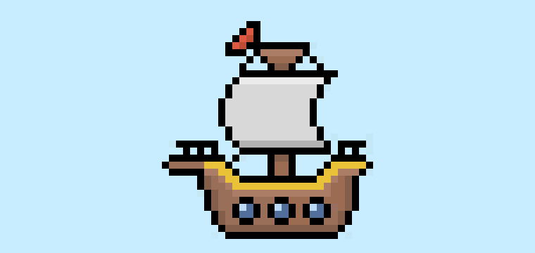 How to Make a Pixel Art Ship for Beginners