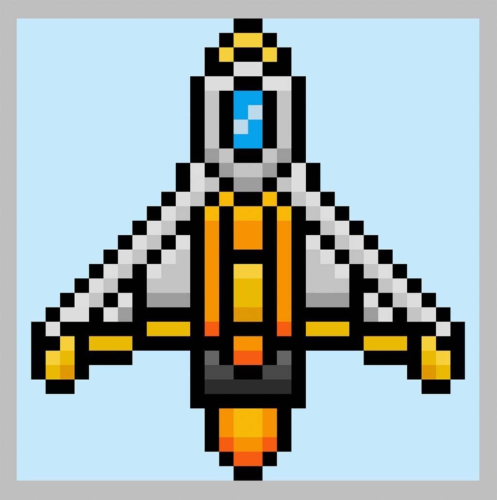 Pixel Art Spaceship