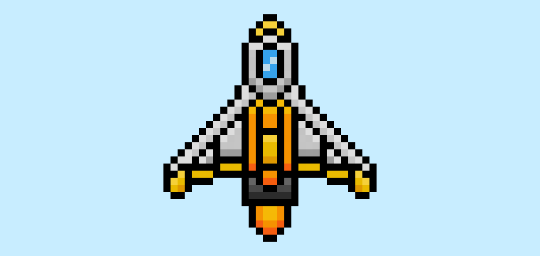 How to Make a Pixel Art Spaceship for Beginners