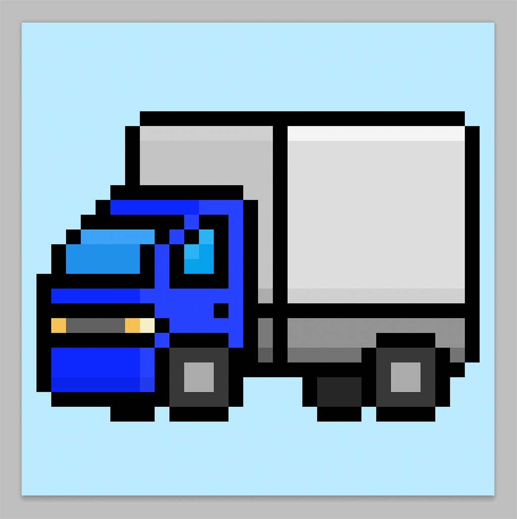 Pixel Art Truck