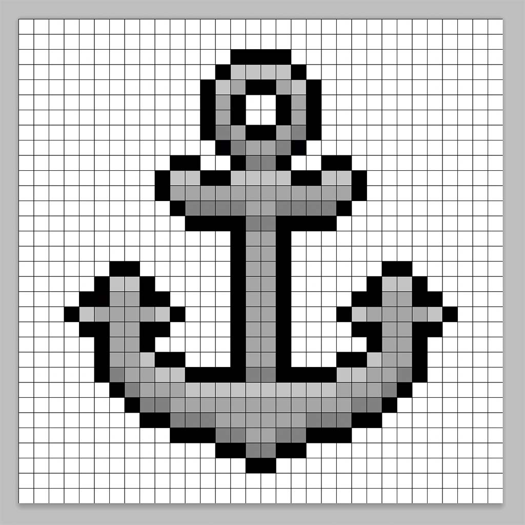 Adding highlights to the 8 bit pixel anchor