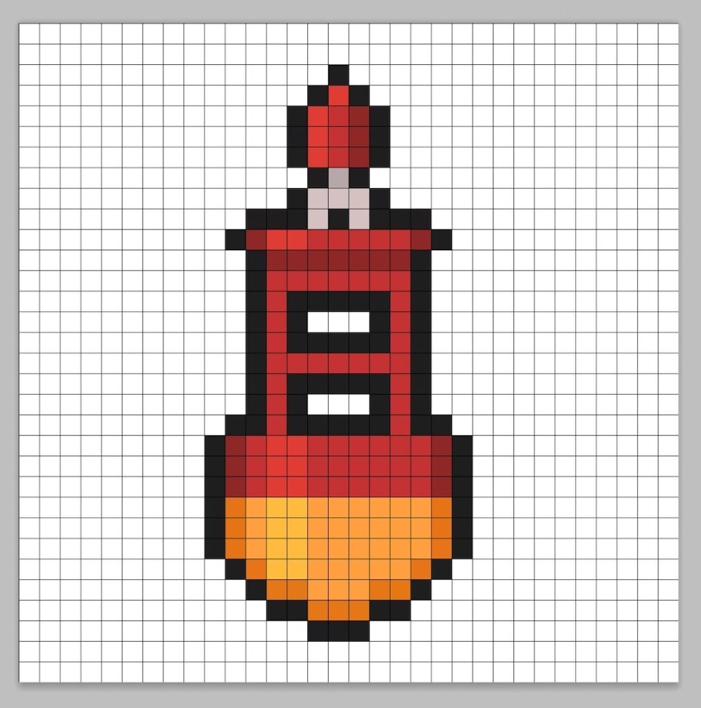 Adding highlights to the 8 bit pixel buoy
