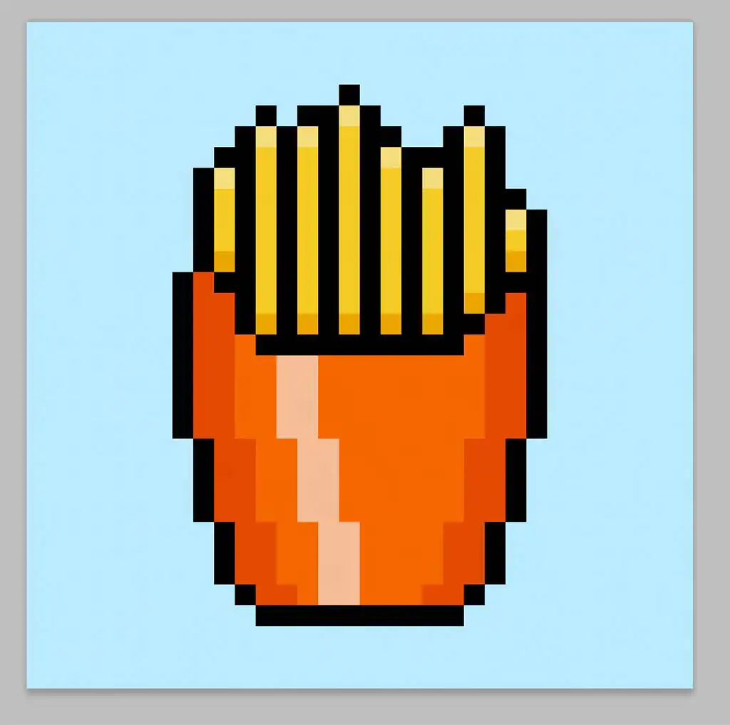 Pixel Art Fries