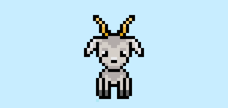 How to Make a Pixel Art Goat for Beginners