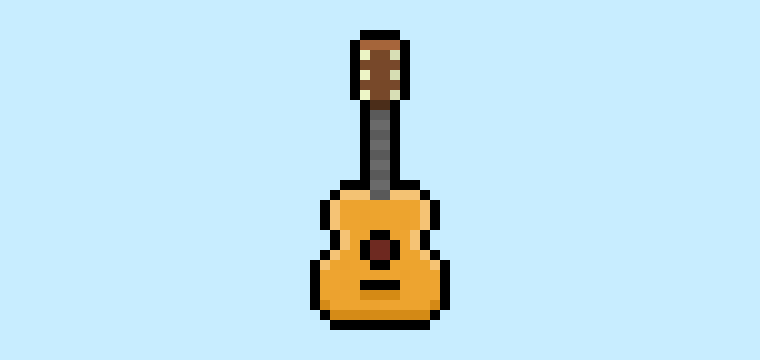How to Make a Pixel Art Guitar for Beginners