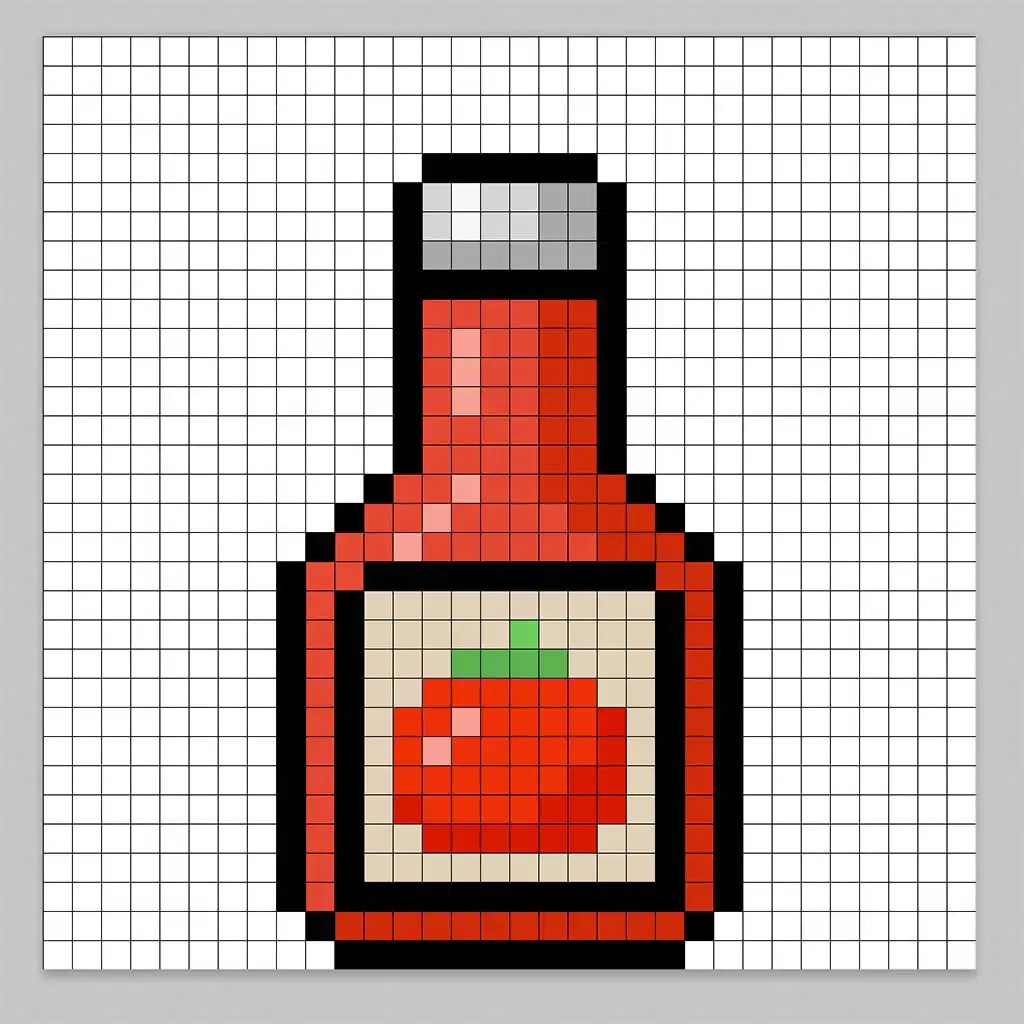 Adding highlights to the 8 bit pixel ketchup