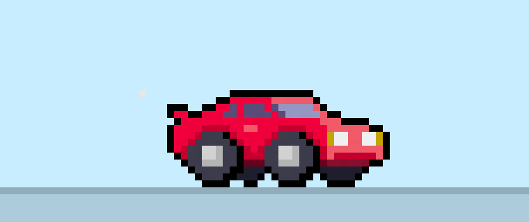 How to Make a Pixel Art Sports Car for Beginners