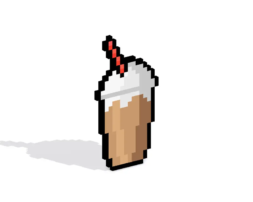 3D Pixel Art Frappe