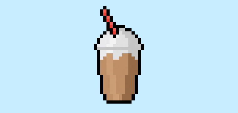 How to Make a Pixel Art Frappe for Beginners