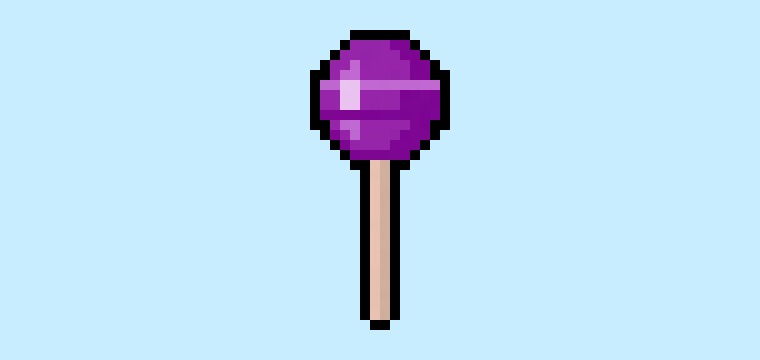 How to Make a Pixel Art Lollipop for Beginners